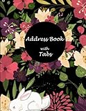 Address Book with Tabs: Floral Cute Design, Address Book with Birthdays and Anniversaries, Tabs Book by Sky Address Book