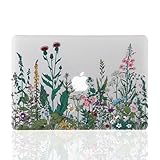 iDonzon MacBook Pro 13 inch Case 2012-2015 Release, 3D Effect Matte See Through Hard Case Cover Only Compatible MacBook Pro 13 with Retina Display (A1502/A1425, NO CD-ROM Drive) - Garden Flowers
