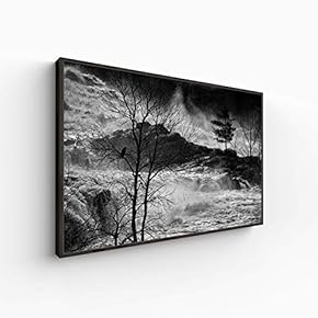 Canvas Wall Art for Living Room, Bedroom Monochrome Landscape Framed Canvas Prints for Home Decoration Ready to Hang - 16x24 inches