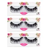 LashXO Lashes- Chika Lashes -3 PK Premium Quality False Eyelashes- Compare to Shu Uemura, MAC, Make Up For Ever, and House of Lashes