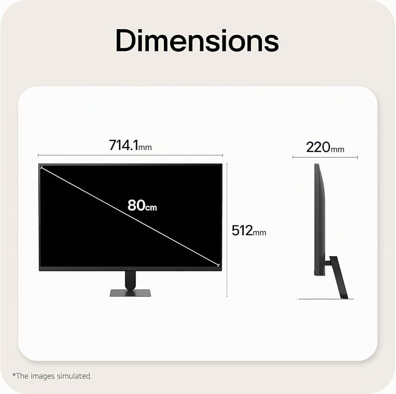 Moniteur Smart Tout-en-Un 32U701SB-B.AEU | Série U7 (2026) | 32 Pouces | Dalle VA 16:9 | UHD 3840x2160 | 60Hz | WebOs avec App de Streaming utilisables sans PC | DCI-P3 90%