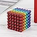 LiKee 5MM 216 Pieces Magnetic Sculpture Magnet Building Blocks Fidget Gadget Toys for Stress Relief, Office and Home Desk Decor, Cool Gadget for Adult,Man,Women (Colorful)