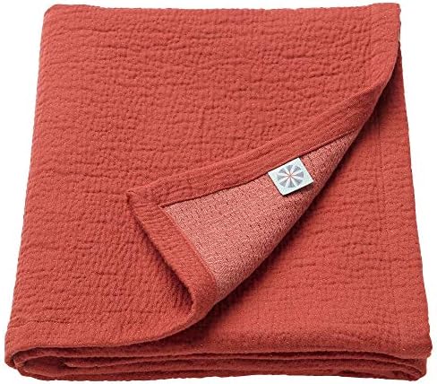 Blanket Dark Red, Soft, Durable, Easy to Keep Clean: Machine Washable, Assembled Size Length: 115 cm Width: 85 cm, Materials 100% Cotton