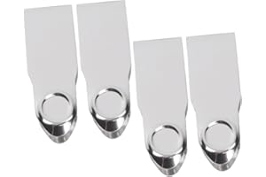 OSOLADY 4pcs Stainless Steel Fruit Stem Remover Tool Set Ergonomic Handle Multifunctional Strawberry Huller