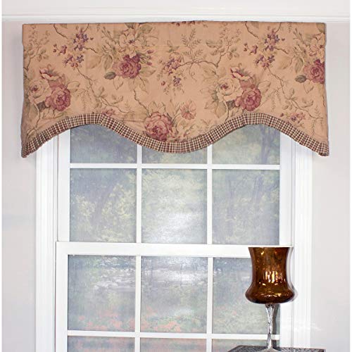 RLF HOME Doreen Cornice Window Valance - Earth