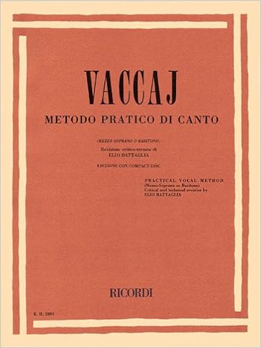 Metodo Practico Mezzo Soprano Baritone Book Cd Battaglia Elio Vaccai N 0073999738919 Amazon Com Books
