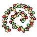 Jusdreen 6 Foot Christmas Balls Ornaments Fireplace Shatterproof Strip Balls Tree Hanging Christmas Decorations Rattan Balls - Red&Gold&Green