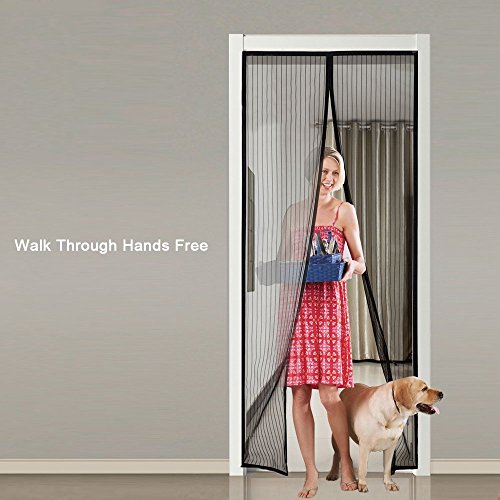 Binwo Magnetic Screen Door, Screen Door with Complete Full Frame Loop Fastener, Super Fine Fly Mesh Door Mesh No More Mosquitoes or Insects, Pets and Toddlers friendly & Instant Bug Mesh (36"x83") - Thumbnail 5