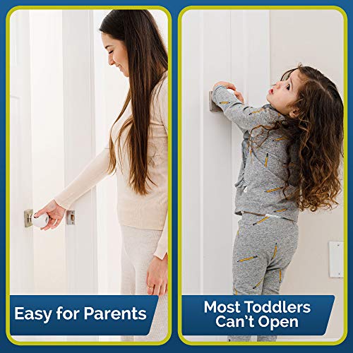 Child Safety Door Knob Cover (4 Pack) HardtoRemove DualLock Door