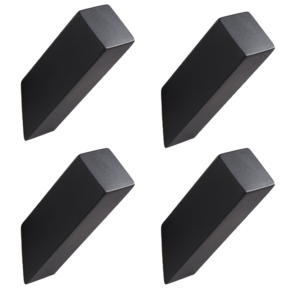 Photo 1 of YJ YANJUN Black Towel Hooks for Bathroom 4 Pack Wall Mounted Stainless Steel Robe Coat Hook for Bath Kitchen Backpack Hooks Matte Black