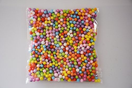 Tinuos Pack of 2 Rainbow Styrofoam Foam Balls | 0.3 - 0.4 Inches | for Slime Making DIY Crafts Ornament ( 2 x 20000 Foam Balls)