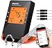 Wireless Grill Thermometer, Morpilot Bluetooth Wifi BBQ Thermometer/Meat Thermometer/Smoker Thermometer with 4 Probes 2 Meat Claws, for Grilling Smoking Oven Kitchen