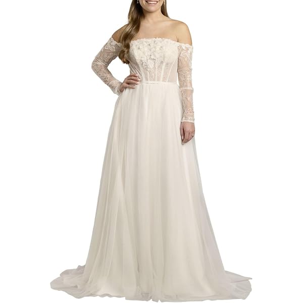 David's Bridal Strapless Lace A-Line Corset Wedding Dress, Women's Size 0,  Ivory at Amazon Women's Clothing store