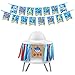 7 Colors Kids Baby Shark 1st Birthday Party Decoration Pack Includes 1 Baby High Chair Ribbon Banner and 1 Shark Baby Happy Birthday Banner Shark Themed First Birthday Party Supplies…
