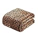 MERRYLIFE Leopard Throw Blanket Decorative Fleece Throw | Ultra-Plush Colorful Oversized | Couch Blanket Travel Lap | (50