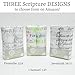 Scripture Swaddle Blanket Gift Set, for This Child We Have Prayed, Ultra-Soft 100% Cotton Muslin Receiving Blankets, Extra Large, 2 Pack