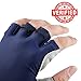 The Fishing Tree Fingerless Fishing Gloves, Certified Sun Protection UPF50+ Block, Kayak, Hiking, Paddling, Sailing, Rowing, Driving, Protect Hands from Sun Damage, Chemical Free, Navy S
