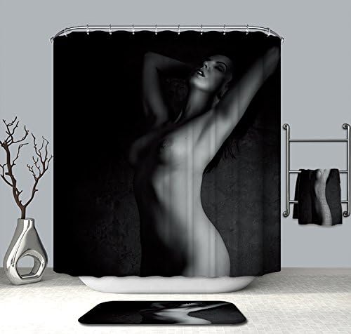 Unimall Shower Curtain Waterproof and Mildewproof Digital Printed football World Cup Bath Curtains Bathroom Accessories Pattern Animal Plant Women (style6, 180x200cm)