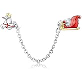 Clip Lock Spacer Stopper Charm Bead Love Heart Charm Bracelets for Women 925 Sterling Silver Safety Chain Charms for Pandora Bracelets