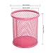 Forliver Mesh Pen Holder 4 inch Metal Pen Organizer Pencil Cup for Desk Office Pencil Holders, 4 Pack (Colorful)