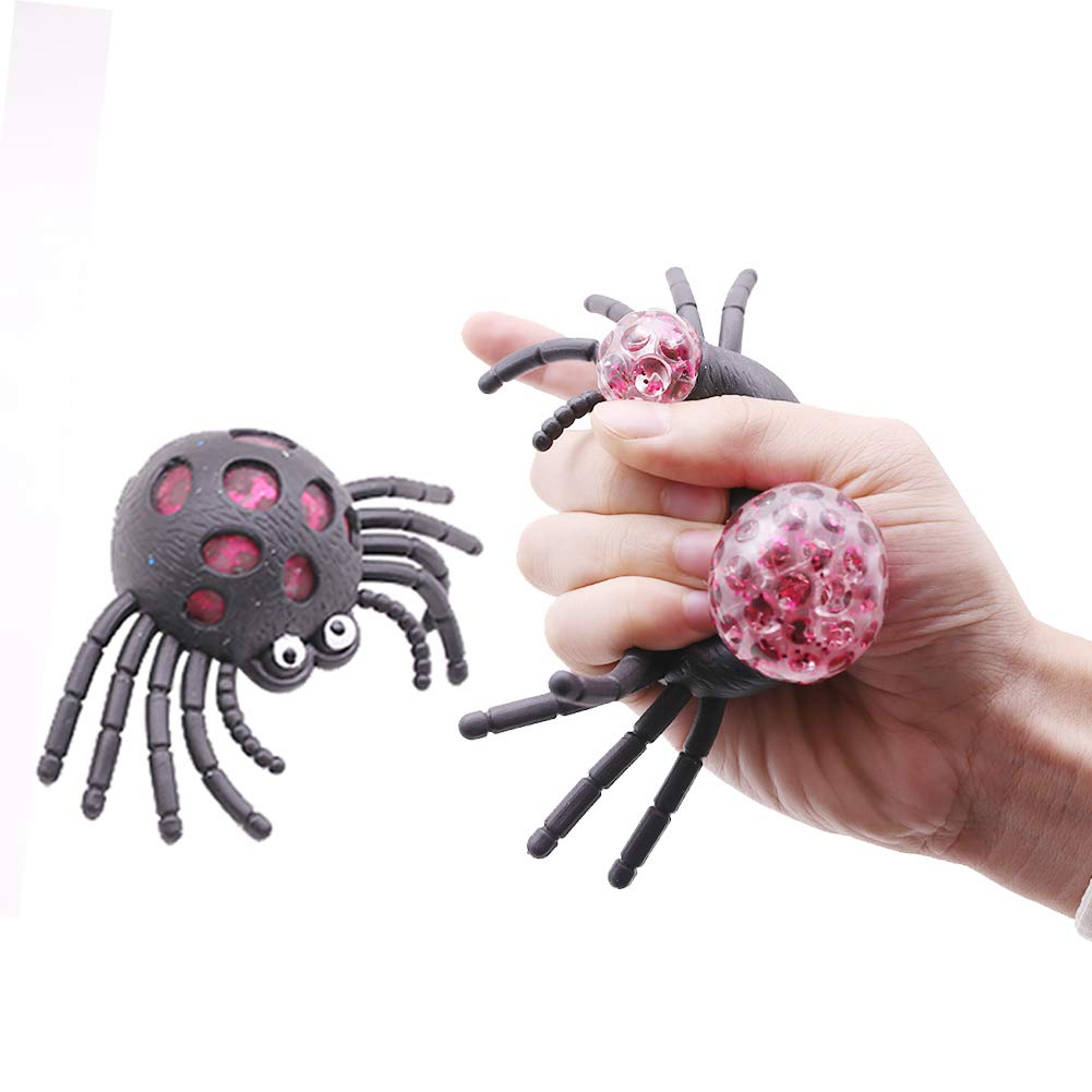 Squishy Mesh Stress Balls, Anti Stress Ball Squishy Light up Ball 8PCS Prime Toys Slime Stress Ball for Kids