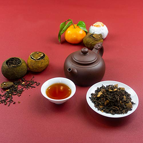 Shou Pu-Erh Tee Xiaoqing Mandarine aus Guangdong, China | Traditioneller chinesischer Pu-Erh Tee in der Mandarine… – Bild 5