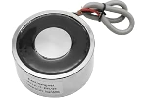 TOMSHIELE 1000N 80 x 38mm Electric Lifting Magnet Round Electric Magnet Solenoid Lifting Cylinder Electromagnet 12V