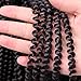 4 Pack Spring Twist Braids Ombre Colors Crochet Braids Synthetic Braiding Hair Extensions Low Temperature Fiber 8inch 100g (8 INCH, 4#)