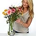 Hand Painted Blown Glass Flower Vase by Sonoma Artisan; Elegant Design with a Modern Twist; Use to Display Beautiful Bouquets or as a Decorative Accent; Unique & Special Gift Idea for Many Occasions