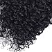 Emmet Short Kinky Curly Hair Extension 100% Brazilian Human Hair Weave 50g/Bundle 100g/Pack, with Hair Care Ebook (10