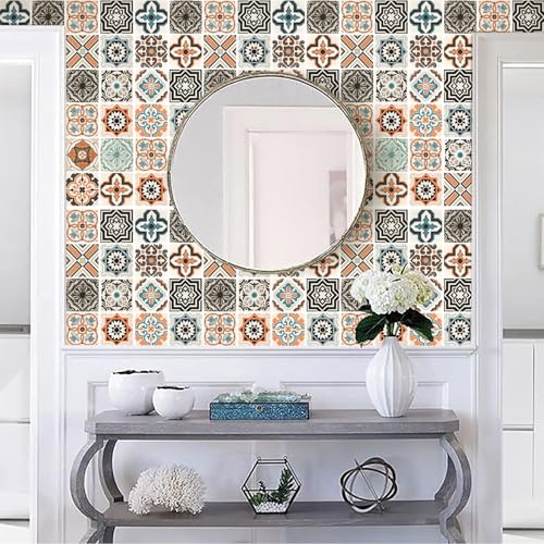 Peel and Stick Tiles Paper, 300 x 60 cm Self-Adhesive Waterproof Backsplash Wallpaper for Kitchen Countertop, Cabinets, Bathroom, Shelf & Drawers, 16 x 118in Removable Tile Stickers