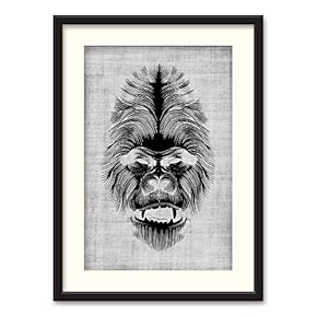 NWT Black Paper Framed Canvas Wall Art for...