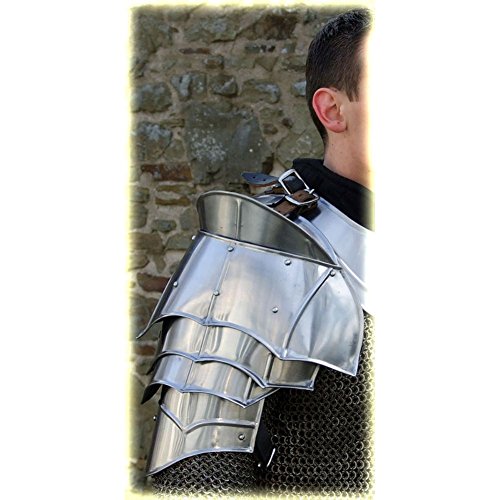Steel Warrior Pauldron Medieval Shoulder Armor Set - Image 5