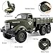 Flywind Military RC Truck Toys for Kids Boys, 6WD Remote Control Military Truck Army RC Cars with Rechargeable Battery RC Military Vehicles Kids Xmas Present, Green