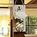 MorTime 2 pcs Waterproof Handcrafted Hanging Glass Mason Jar Sconces Wall Decor With 8 Different Functions LED Lights, Wooden Boards with White Hydrangea And Remote Control (2pc)