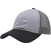 The Vintage Year Washed Cotton Unstructured Soft Mesh Adjustable Trucker Baseball Cap
