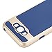 Aobiny Hard Bumper Hybrid Soft Rubber Skin Cell Phone Case Mobile Cover For Samsung Galaxy J7 2015 (Navy)