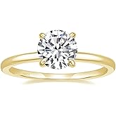 EAMTI 1.5CT 925 Sterling Silver Engagement Rings Round Cut Solitaire Cubic Zirconia CZ Wedding Promise Rings for Her Wedding Bands for Women Size 3-11