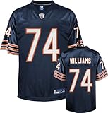 Chris Williams Jersey: Reebok Navy Replica #74 Chicago Bears Jersey