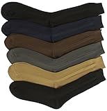 ToBeInStyle Men's Pack of 12 Solid Color Dress Socks