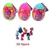 3 NEW TROLLS PLASTIC SURPRISE EGGS
