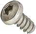 Small Parts 1012LTP188 18-8 Stainless Steel Thread Rolling Screw for Plastic, Passivated Finish, Pan Head, Star Drive, #10-14 Thread Size, 3/4