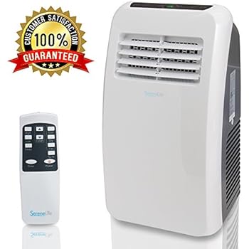 Serenelife 8000 Btu Portable Air Conditioner 3 In 1 Floor Ac Unit With Built In Dehumidifier Fan Modes Remote Control Complete Window Mount