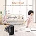 SENDOW Portable Electric Space Heater, 1200W PTC Ceramic Heater Fan with Adjustable Thermostat Overheat & Tip-Over Protection Auto Oscillation