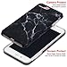 GOLINK iPhone 7 Plus Case/iPhone 8 Plus Marble Case, Matte Marble Series Slim-Fit Anti-Scratch Shock Proof Anti-Finger Print Flexible TPU Gel Case for iPhone 7 Plus - Black Marble III