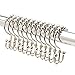 theBathMart Stainless Steel Double Glide Shower Curtain Hooks, Polished Chrome, Set of 12