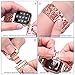 Compatible with Apple Watch Band 40mm 38mm Series 4 3 2 1 iWatch Bands Women, Fresheracc Bling Metal Floral Jewelry Wristband Replacement Straps