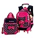 Meetbelify Girls Rolling Backpack for Kids School Backpack with Wheels Roller Backpack on Wheels for Girls