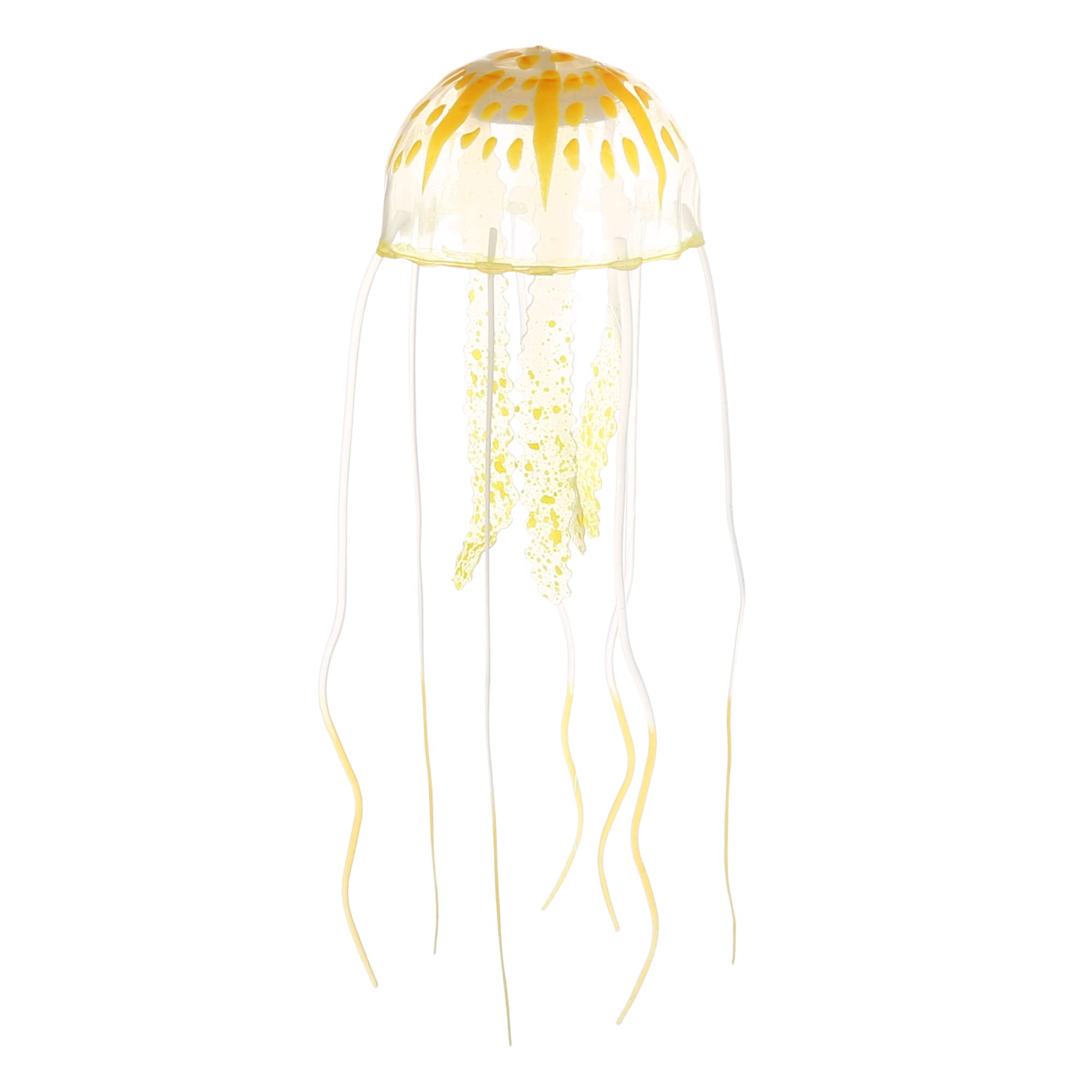 VOCOSTE Fish Tank Jellyfish Decoration, Aquarium Jellyfish Ornaments Orange