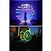 1 Pair RGB LED Glow POI Juggling Thrown Balls Multi Color Light Up Different Settings Swirling Light Lamp Rave Toy